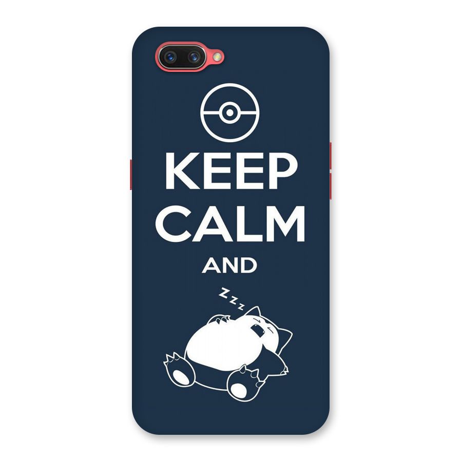 Keep Calm and Sleep Back Case for Oppo A3s