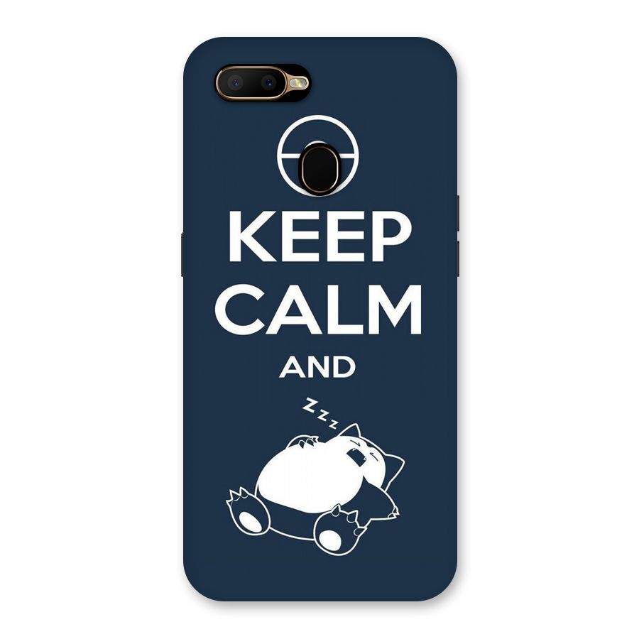 Keep Calm and Sleep Back Case for Oppo A5s