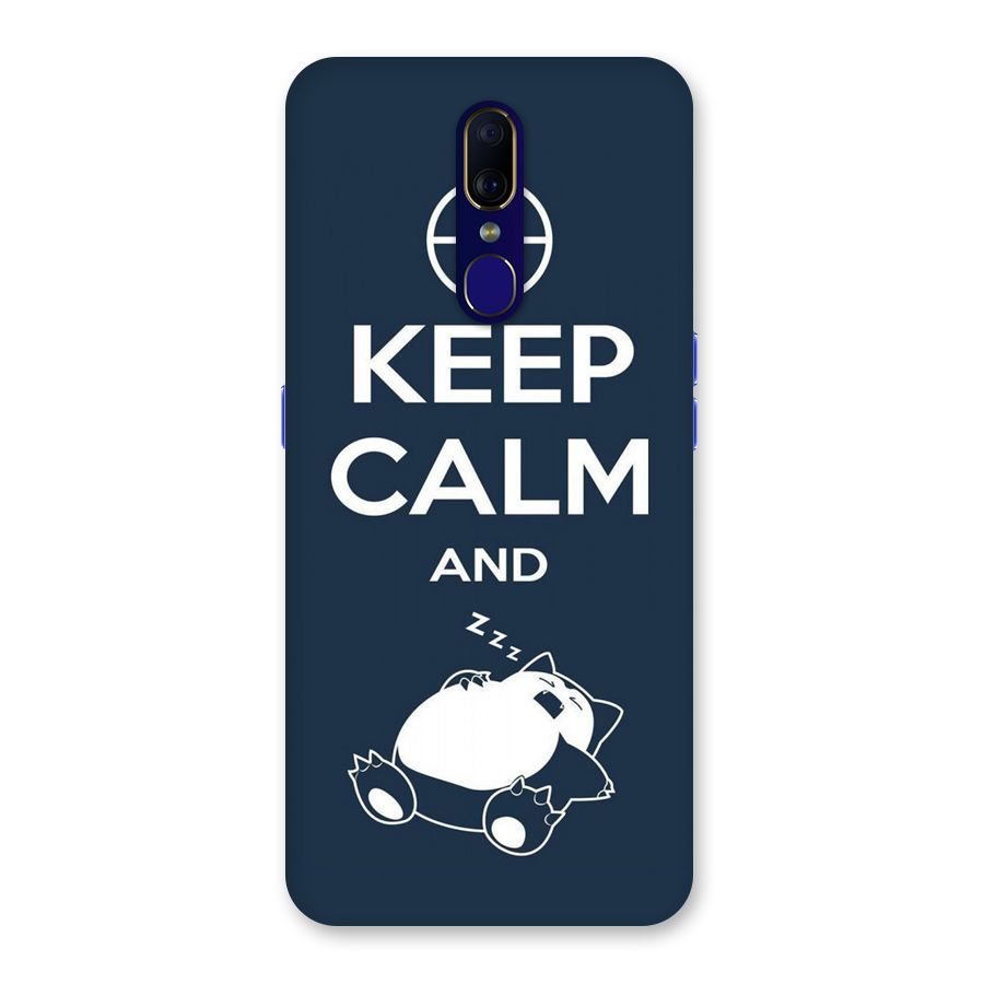 Keep Calm and Sleep Back Case for Oppo A9