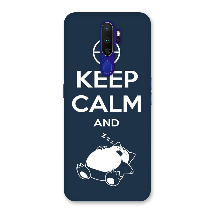 Keep Calm and Sleep Back Case for Oppo A9 (2020)