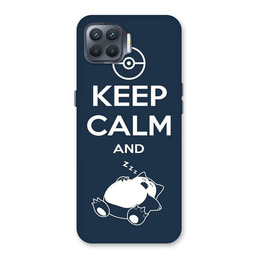 Keep Calm and Sleep Back Case for Oppo F17 Pro