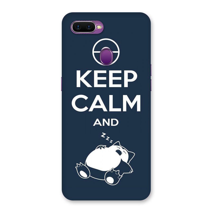 Keep Calm and Sleep Back Case for Oppo F9
