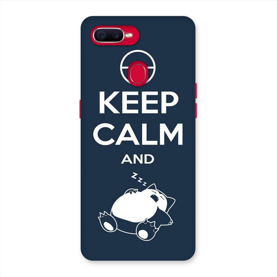 Keep Calm and Sleep Back Case for Oppo F9 Pro