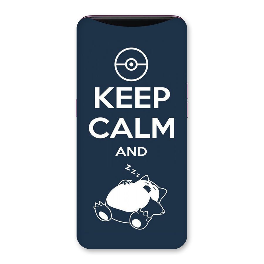 Keep Calm and Sleep Back Case for Oppo Find X