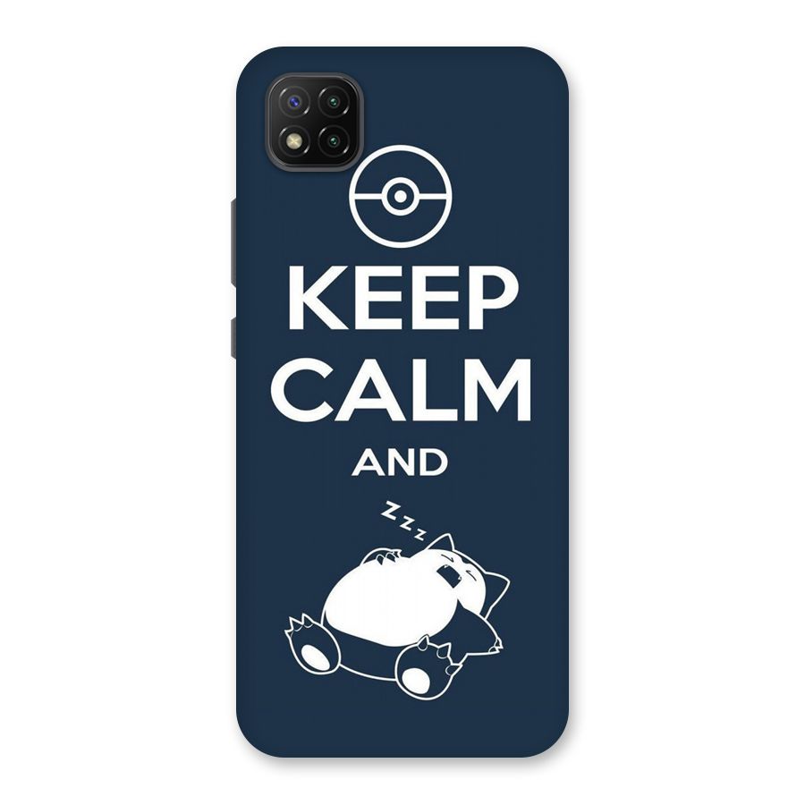 Keep Calm and Sleep Back Case for Poco C3