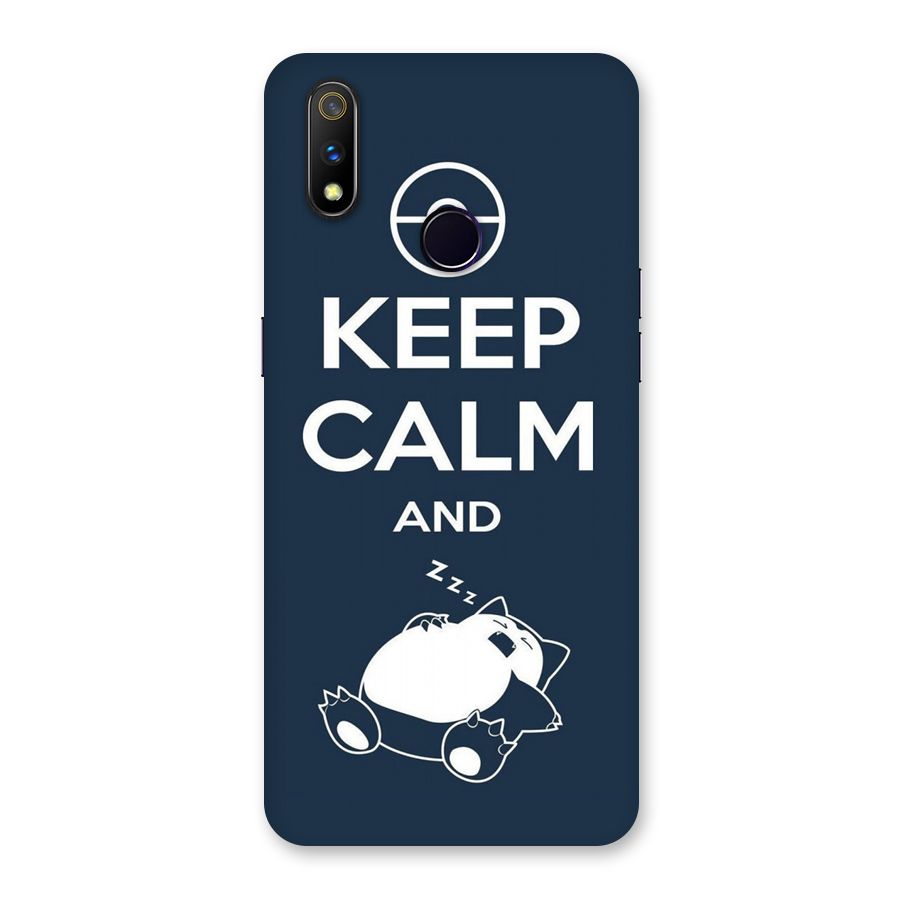 Keep Calm and Sleep Back Case for Realme 3 Pro