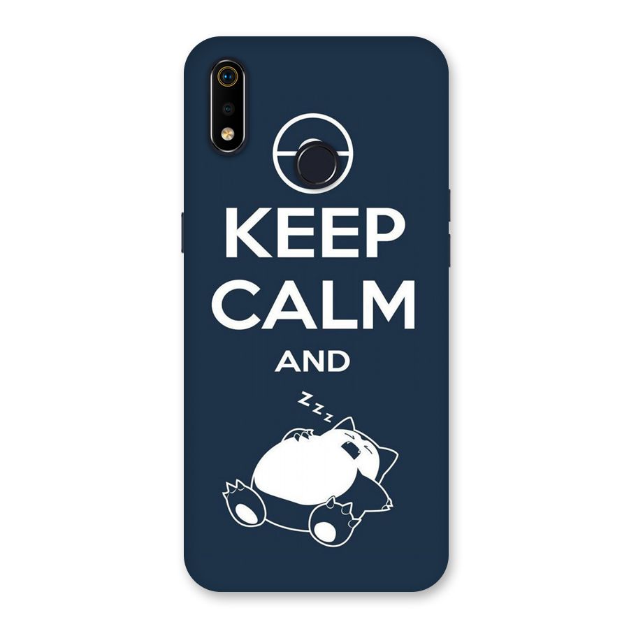 Keep Calm and Sleep Back Case for Realme 3i