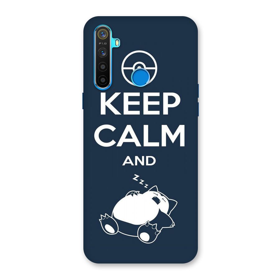 Keep Calm and Sleep Back Case for Realme 5