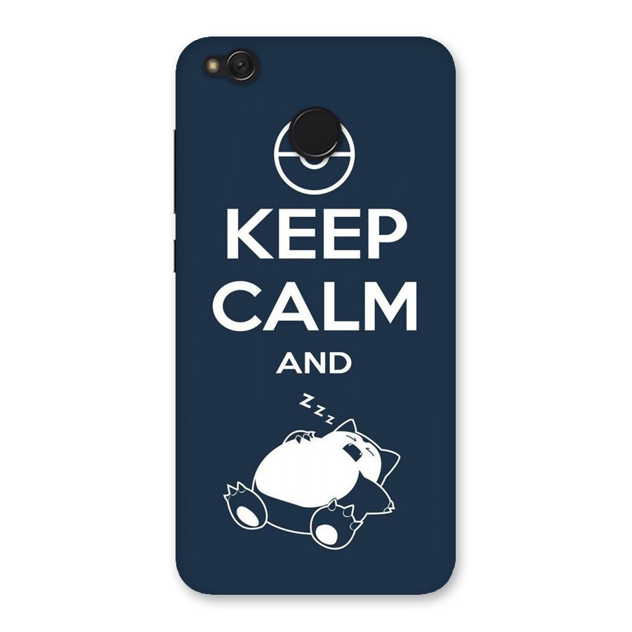 Keep Calm and Sleep Back Case for Redmi 4