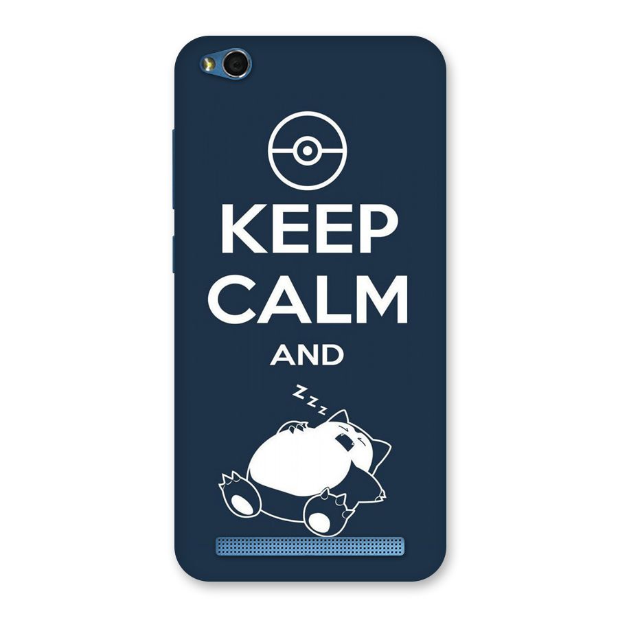 Keep Calm and Sleep Back Case for Redmi 5A