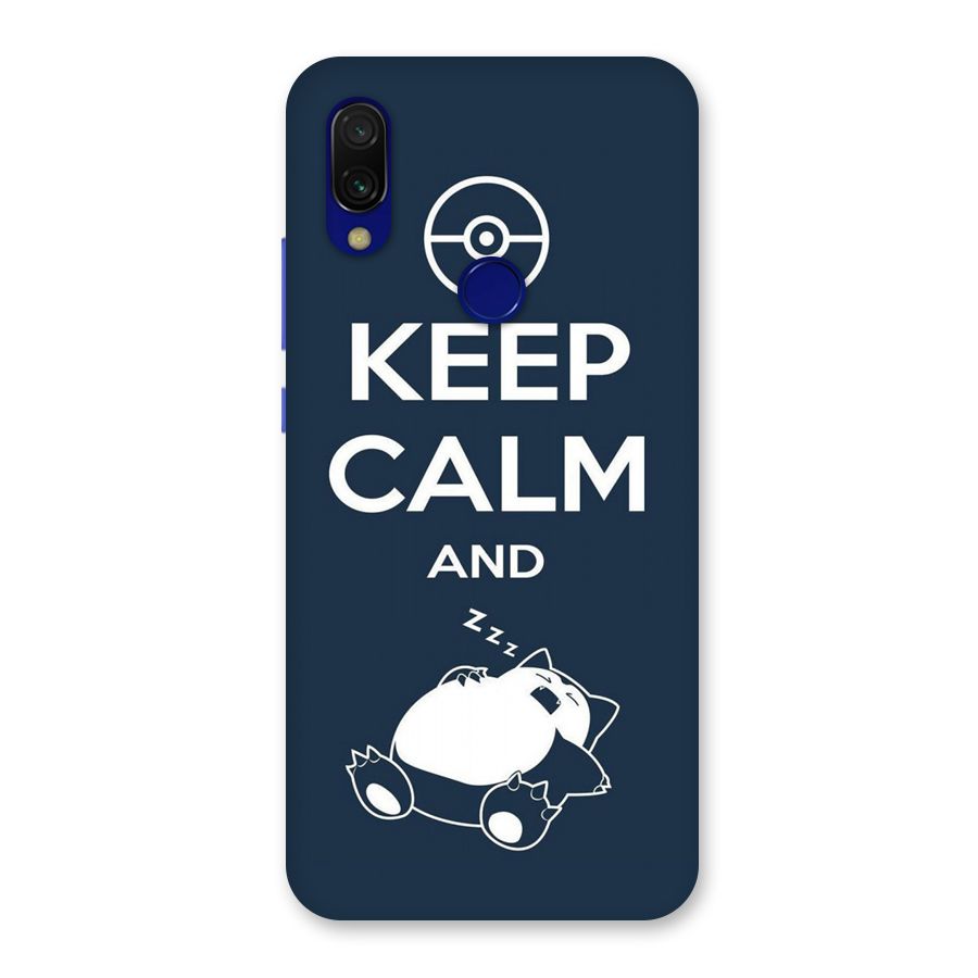 Keep Calm and Sleep Back Case for Redmi 7