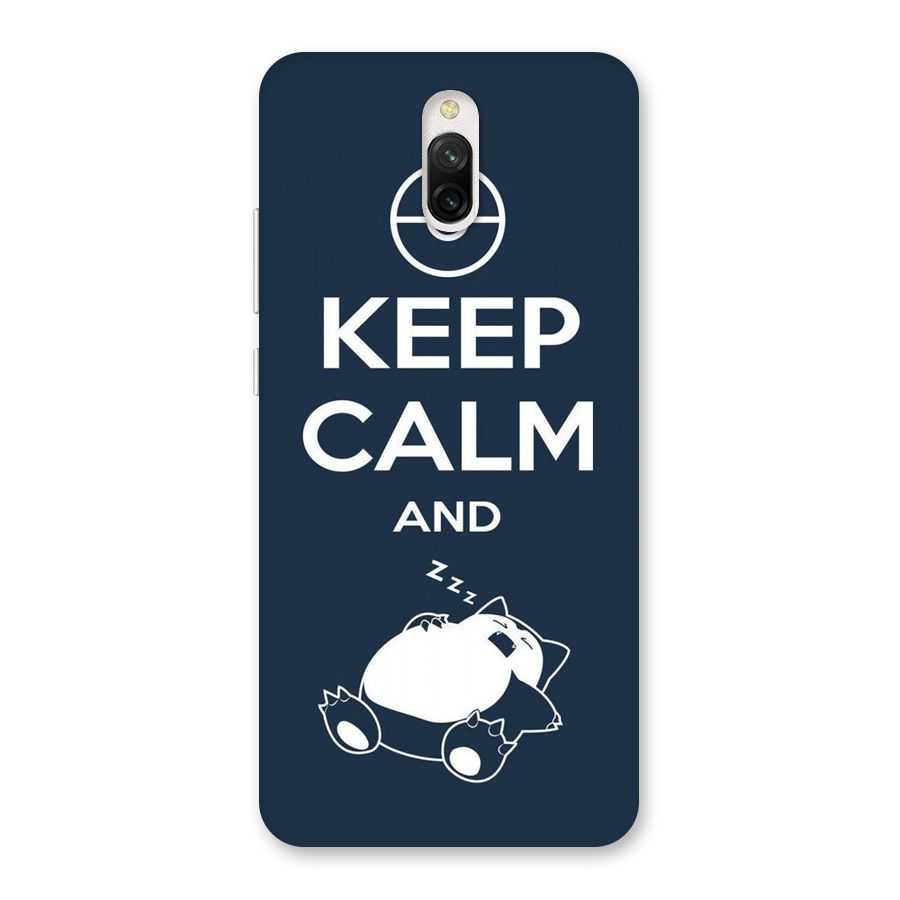 Keep Calm and Sleep Back Case for Redmi 8A Dual