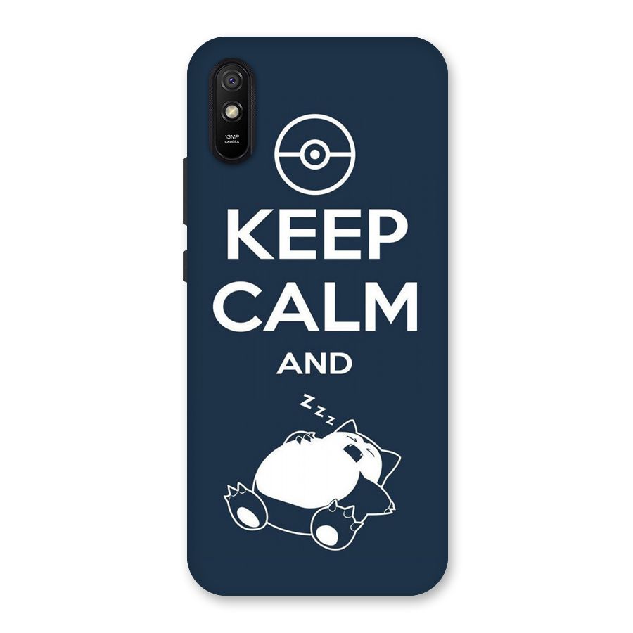 Keep Calm and Sleep Back Case for Redmi 9i