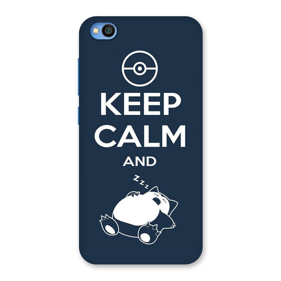 Keep Calm and Sleep Back Case for Redmi Go