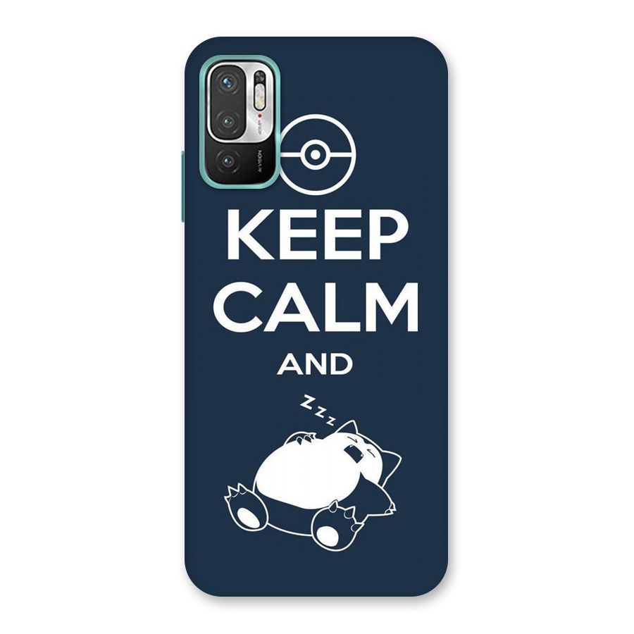 Keep Calm and Sleep Back Case for Redmi Note 10T 5G
