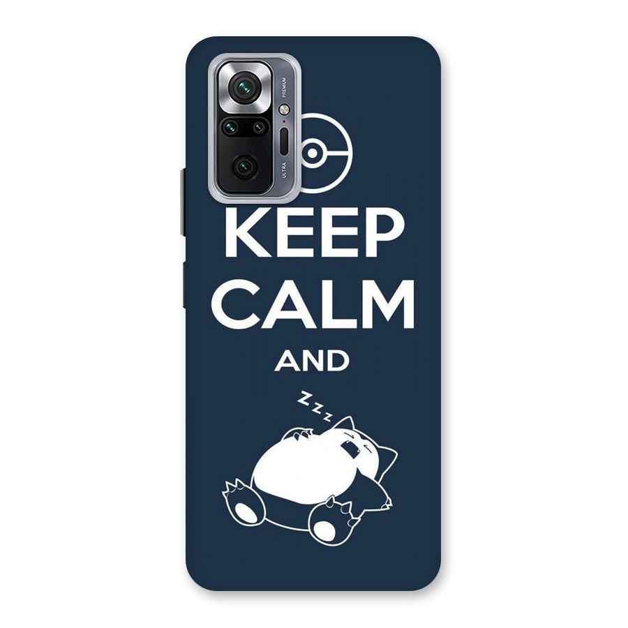 Keep Calm and Sleep Back Case for Redmi Note 10 Pro