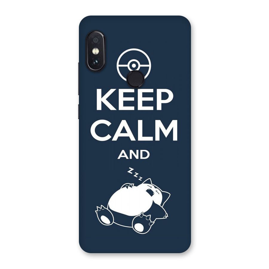 Keep Calm and Sleep Back Case for Redmi Note 5 Pro