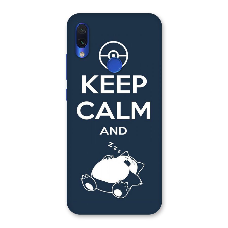 Keep Calm and Sleep Back Case for Redmi Note 7