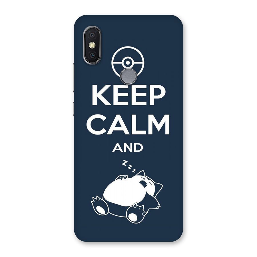 Keep Calm and Sleep Back Case for Redmi Y2
