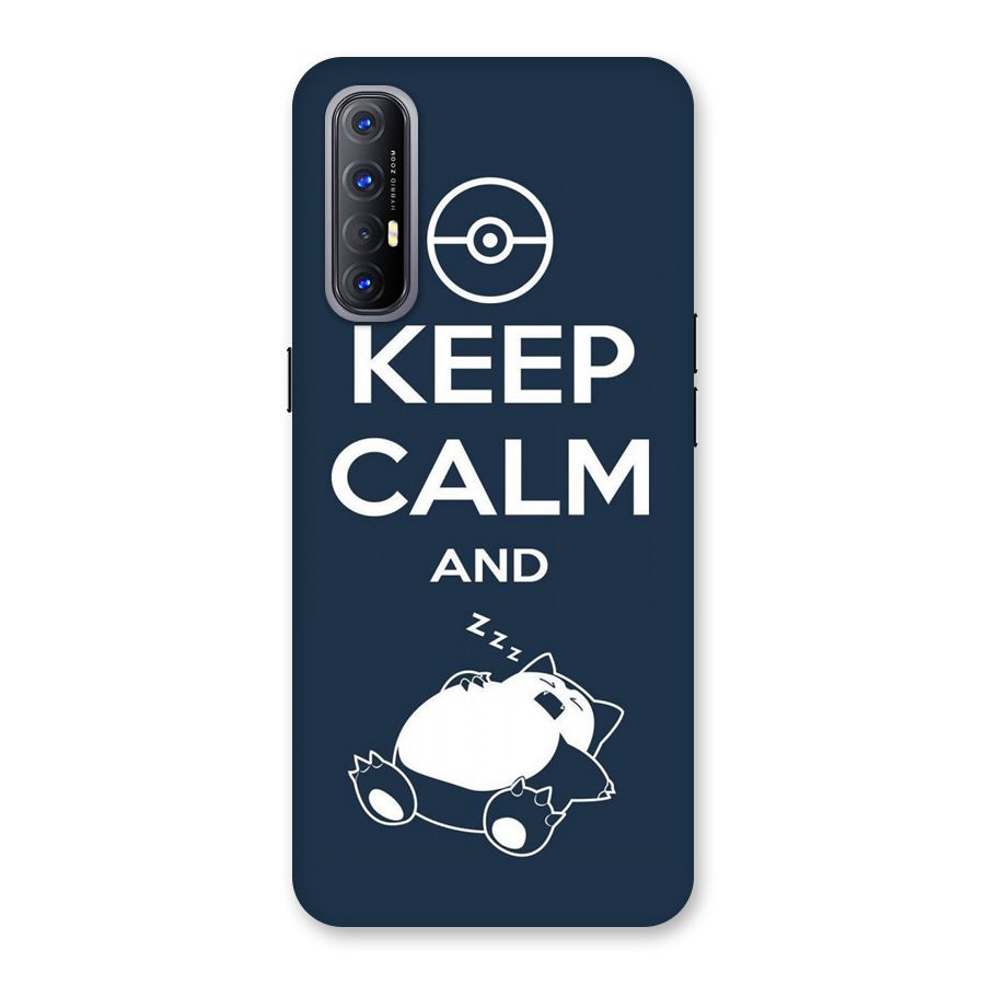 Keep Calm and Sleep Back Case for Reno3 Pro