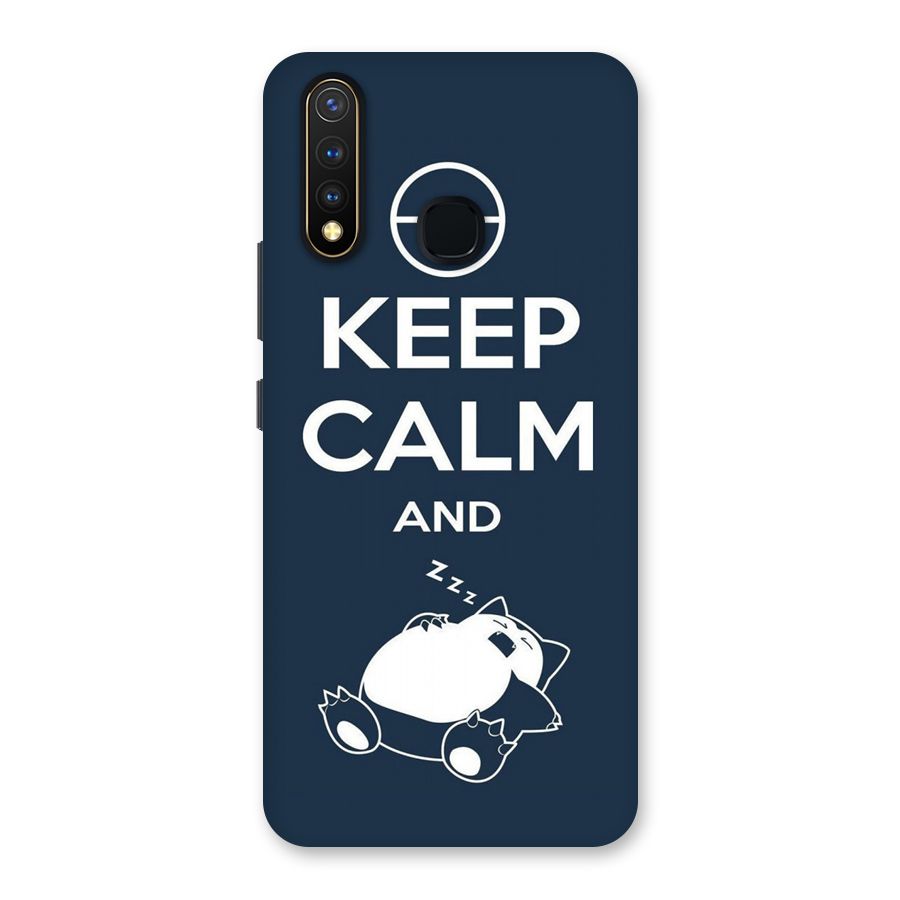 Keep Calm and Sleep Back Case for Vivo U20