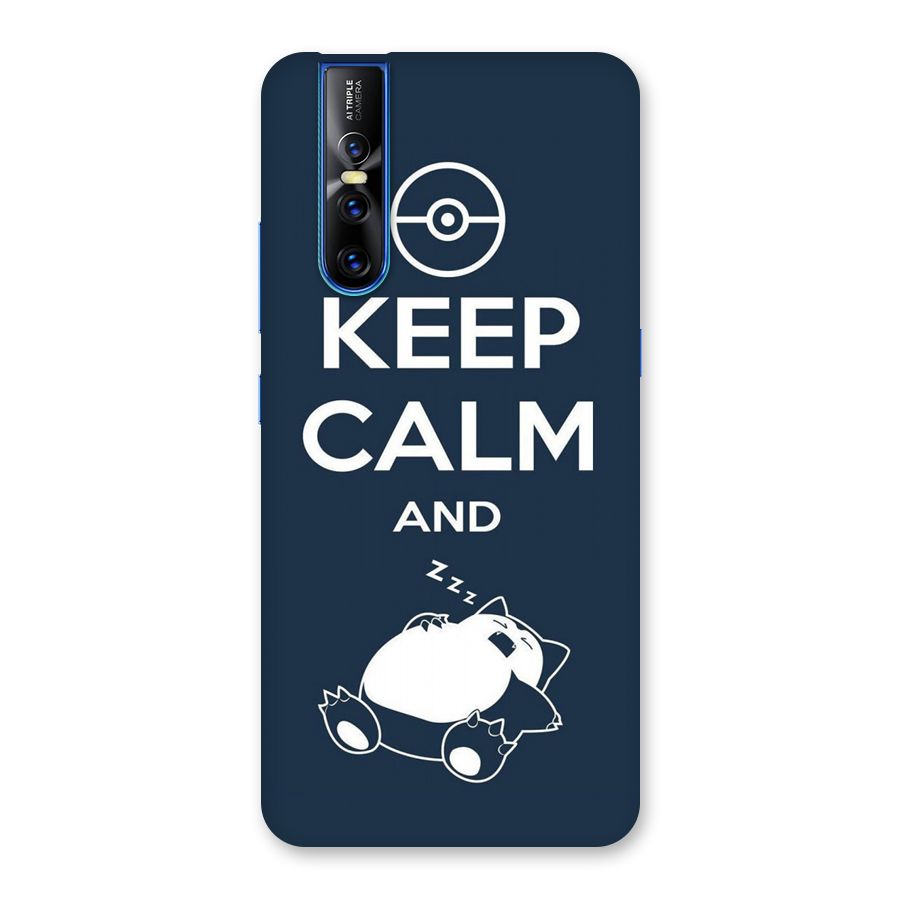 Keep Calm and Sleep Back Case for Vivo V15 Pro