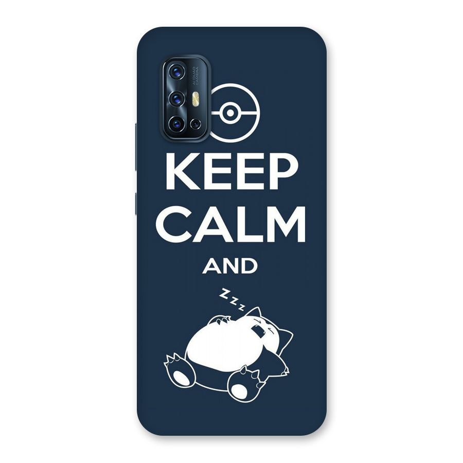 Keep Calm and Sleep Back Case for Vivo V17