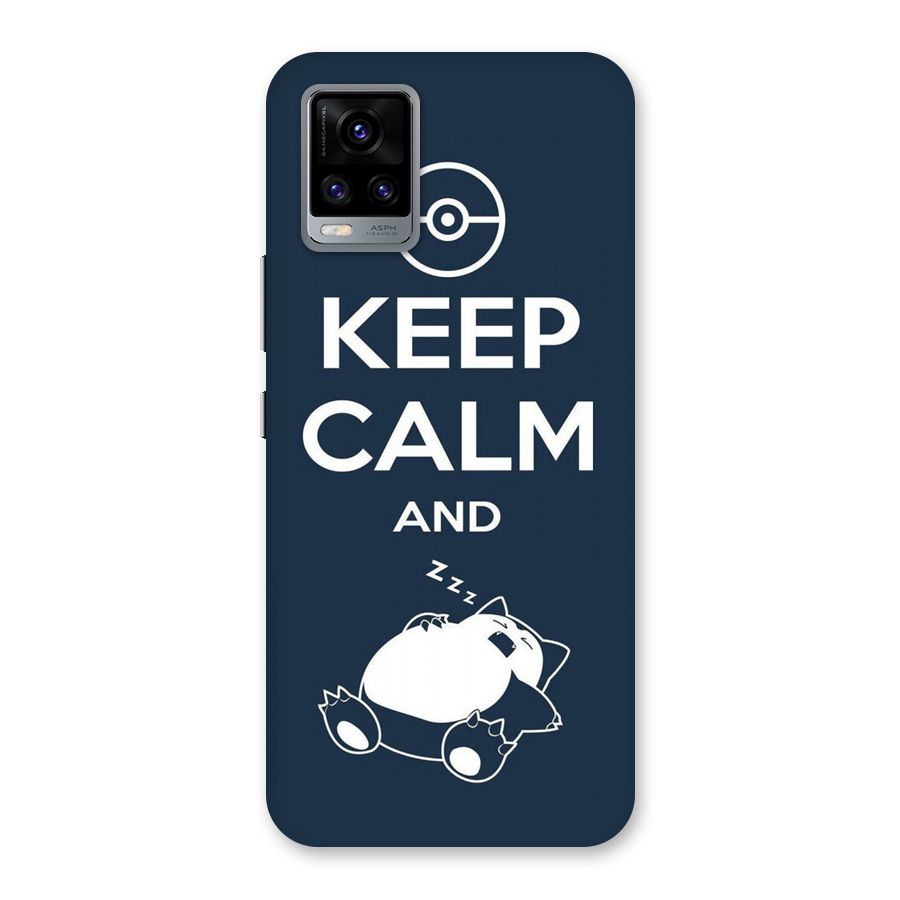 Keep Calm and Sleep Back Case for Vivo V20
