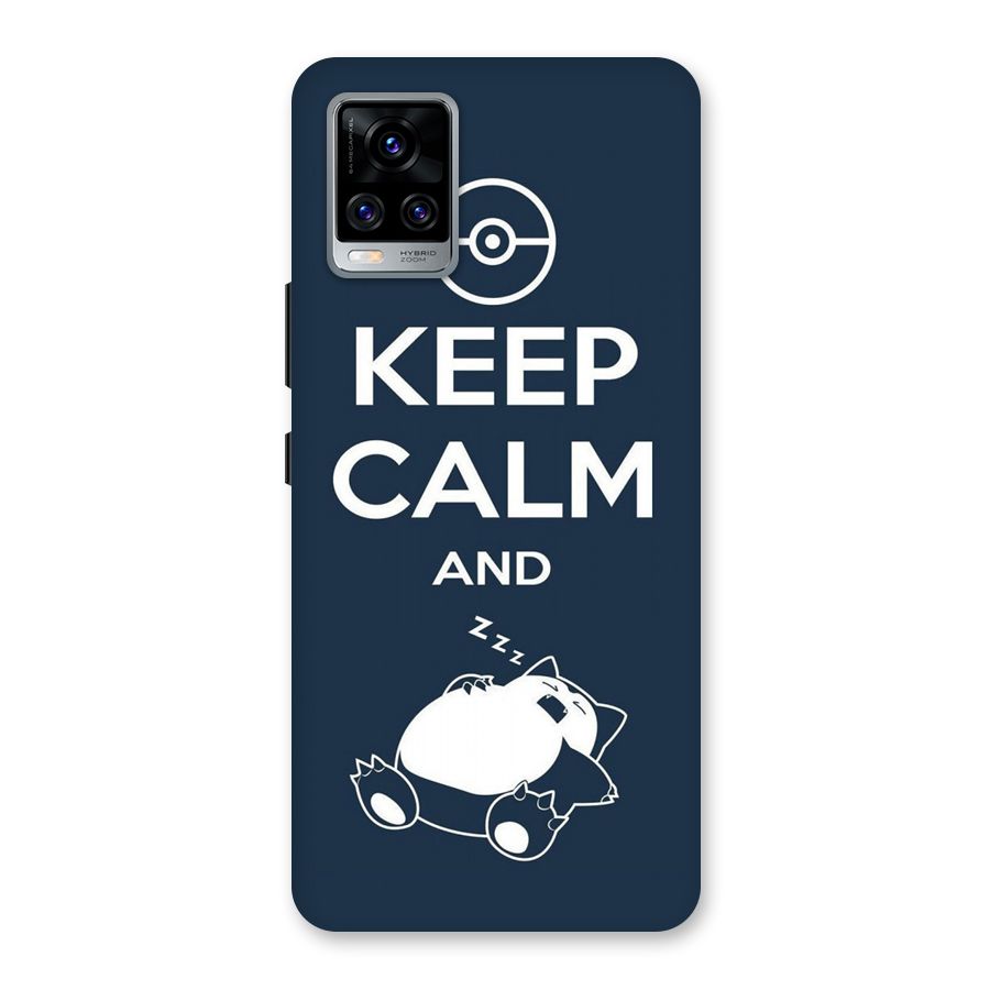 Keep Calm and Sleep Back Case for Vivo V20 Pro