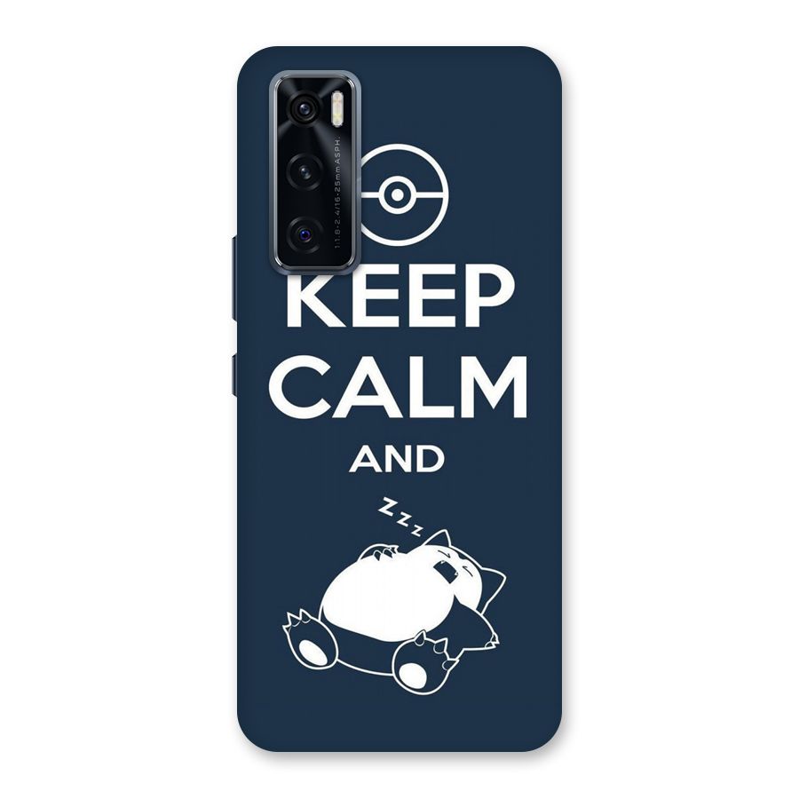 Keep Calm and Sleep Back Case for Vivo V20 SE