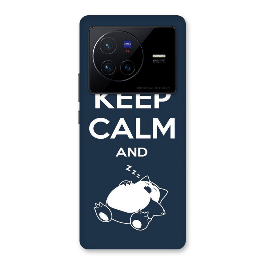 Keep Calm and Sleep Back Case for Vivo X80