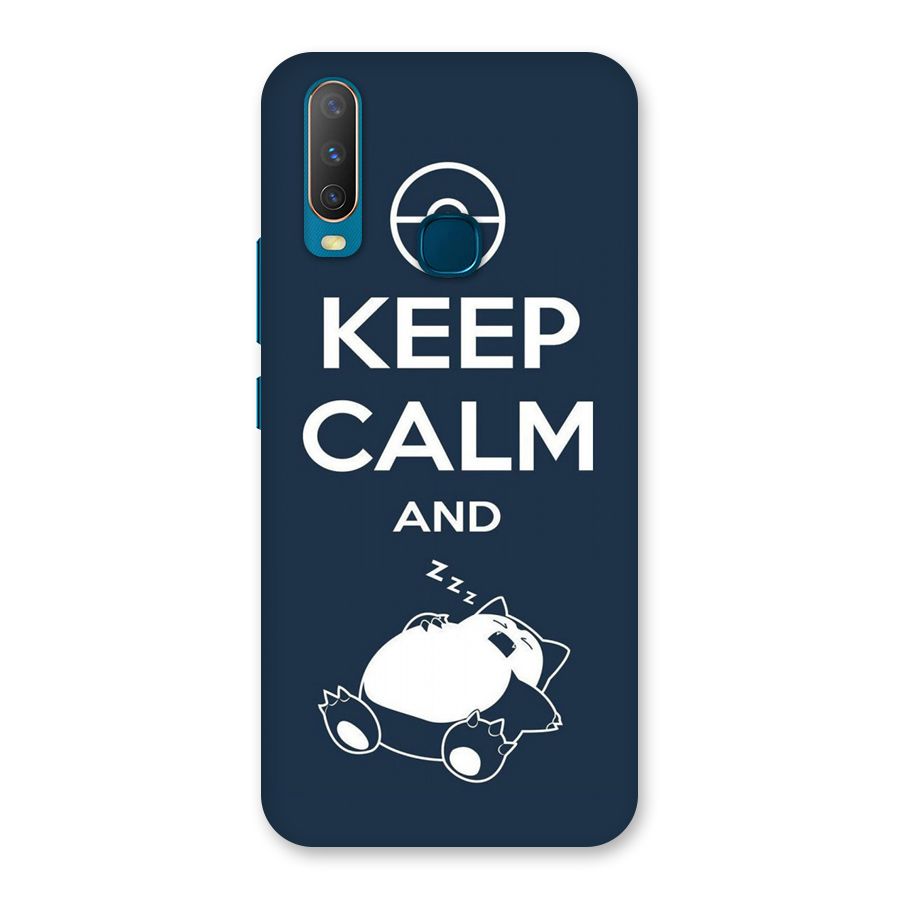 Keep Calm and Sleep Back Case for Vivo Y17