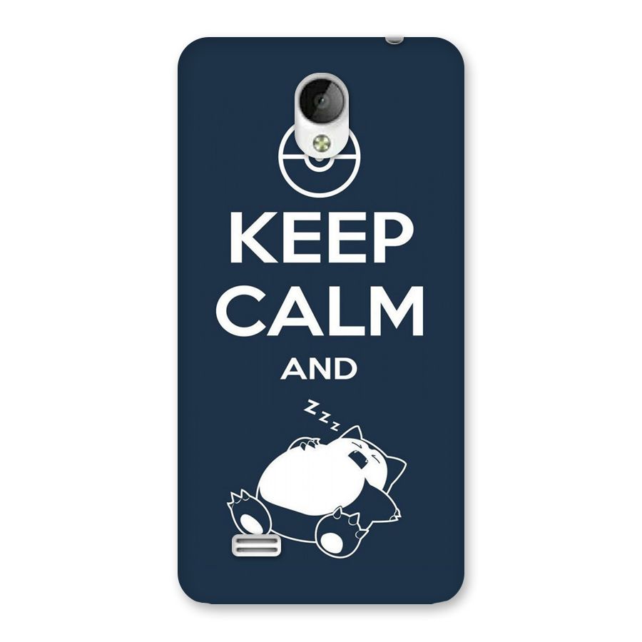 Keep Calm and Sleep Back Case for Vivo Y21