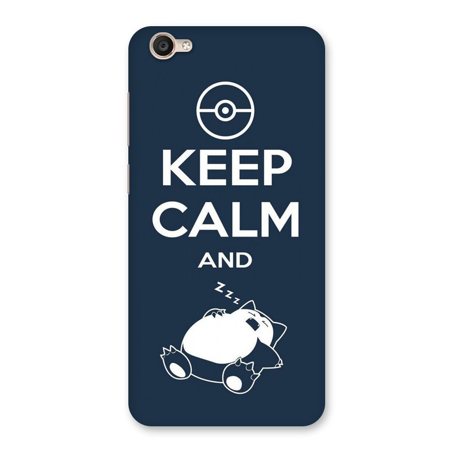 Keep Calm and Sleep Back Case for Vivo Y55s