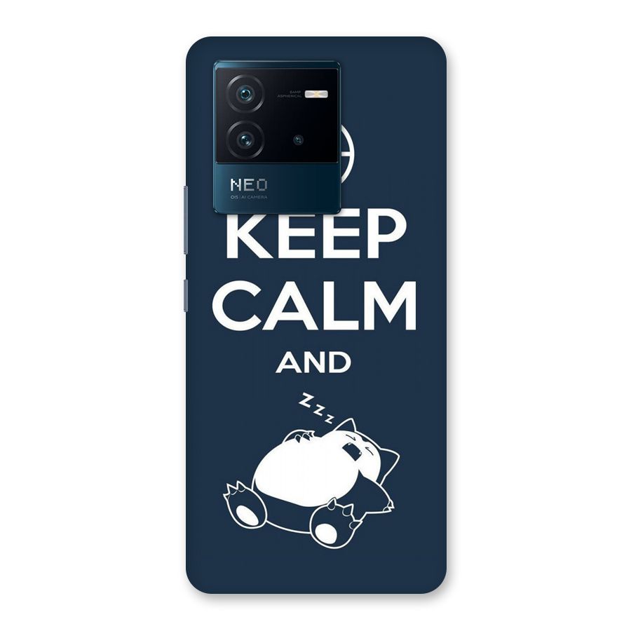 Keep Calm and Sleep Back Case for Vivo iQOO Neo 6 5G