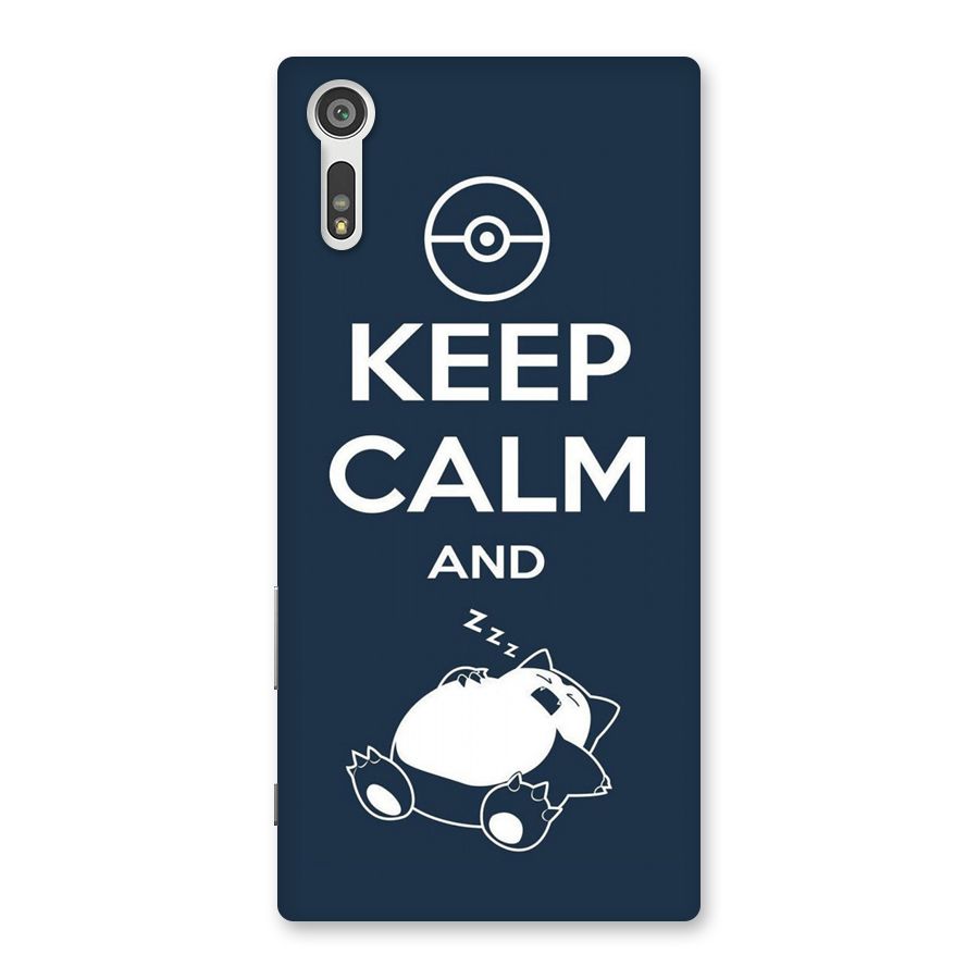 Keep Calm and Sleep Back Case for Xperia XZ