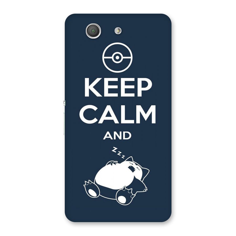 Keep Calm and Sleep Back Case for Xperia Z3 Compact