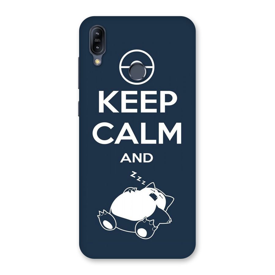 Keep Calm and Sleep Back Case for Zenfone Max M2