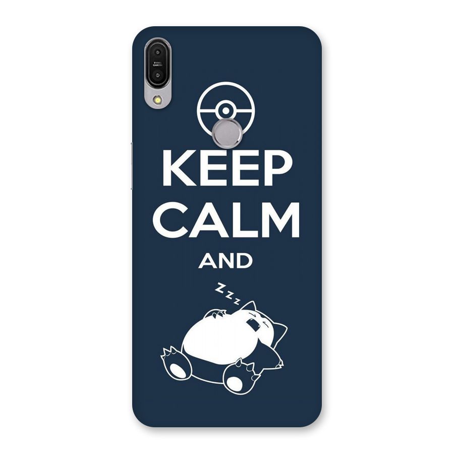 Keep Calm and Sleep Back Case for Zenfone Max Pro M1