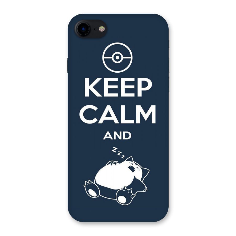 Keep Calm and Sleep Back Case for iPhone SE 2020