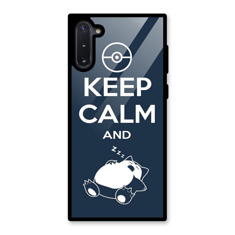 Keep Calm and Sleep Glass Back Case for Galaxy Note 10