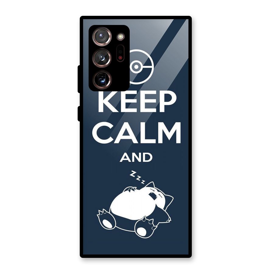 Keep Calm and Sleep Glass Back Case for Galaxy Note 20 Ultra 5G