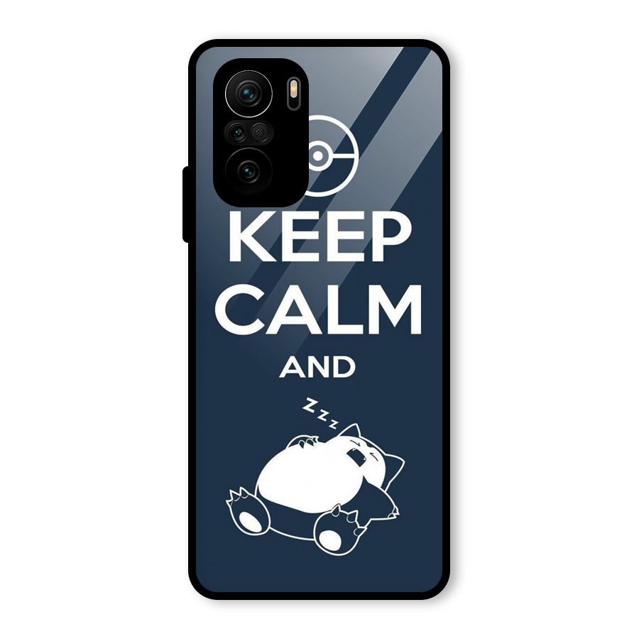 Keep Calm and Sleep Glass Back Case for Mi 11x