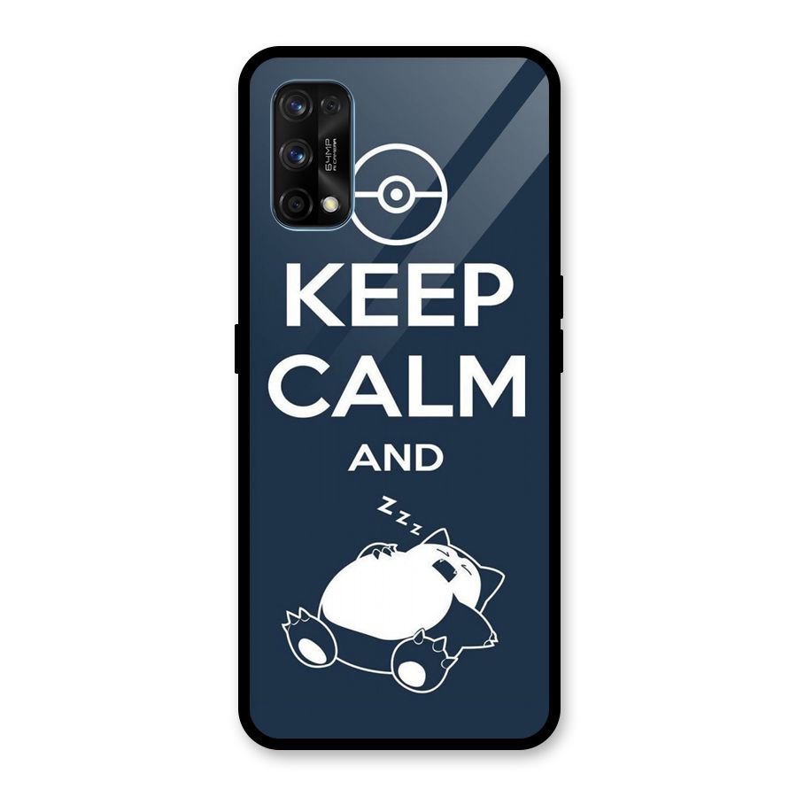 Keep Calm and Sleep Glass Back Case for Realme 7 Pro
