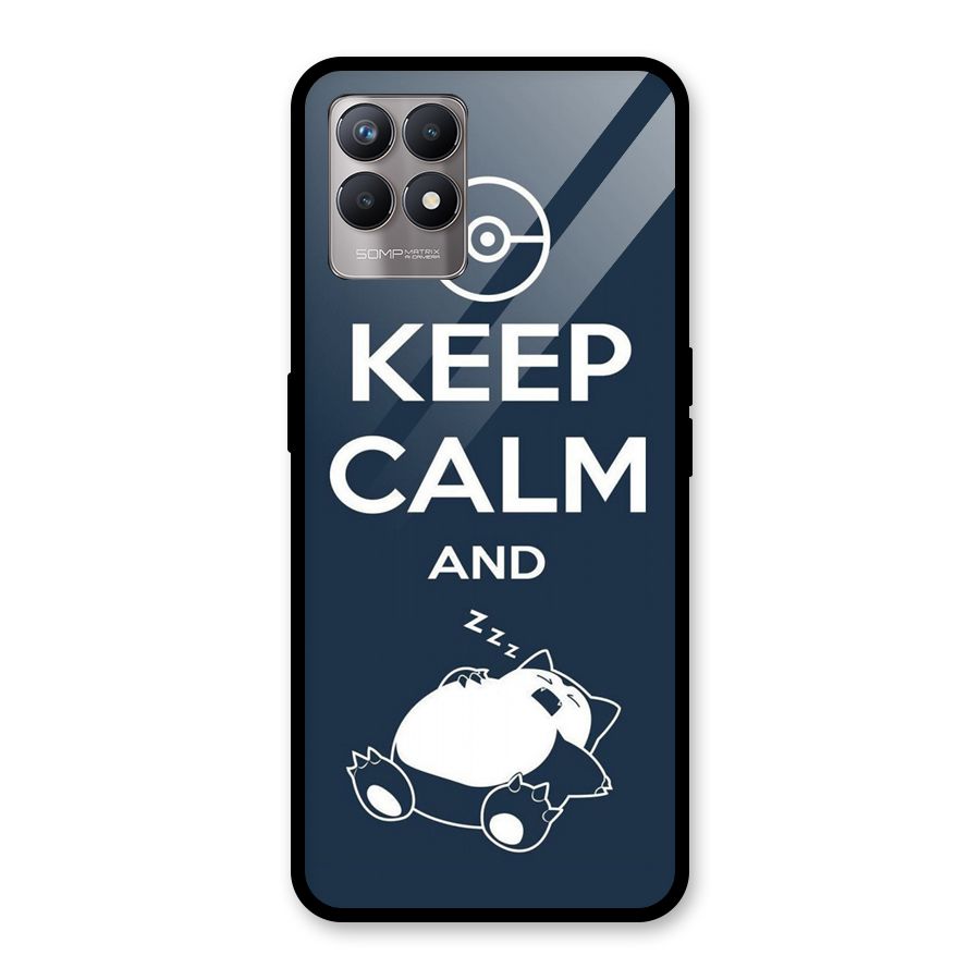 Keep Calm and Sleep Glass Back Case for Realme Narzo 50