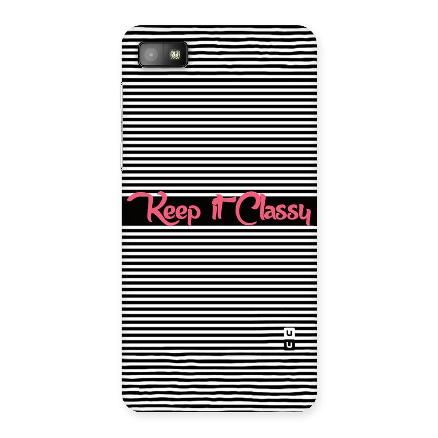Keep It Classy Back Case for Blackberry Z10
