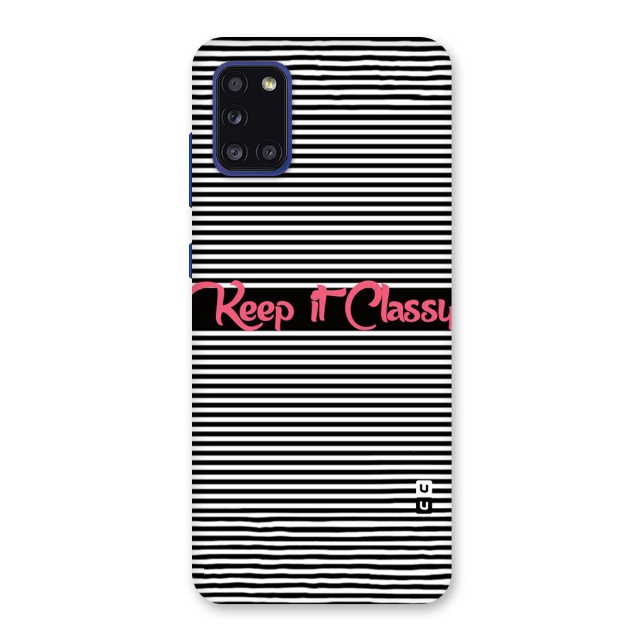 Keep It Classy Back Case for Galaxy A31