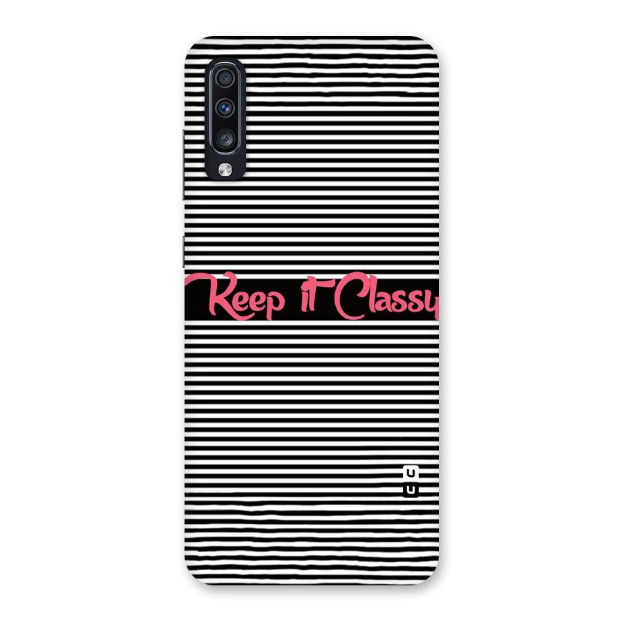 Keep It Classy Back Case for Galaxy A70