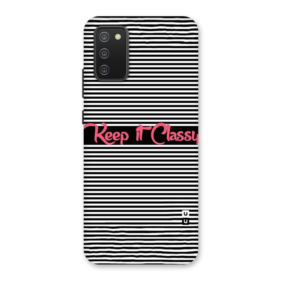 Keep It Classy Back Case for Galaxy M02s
