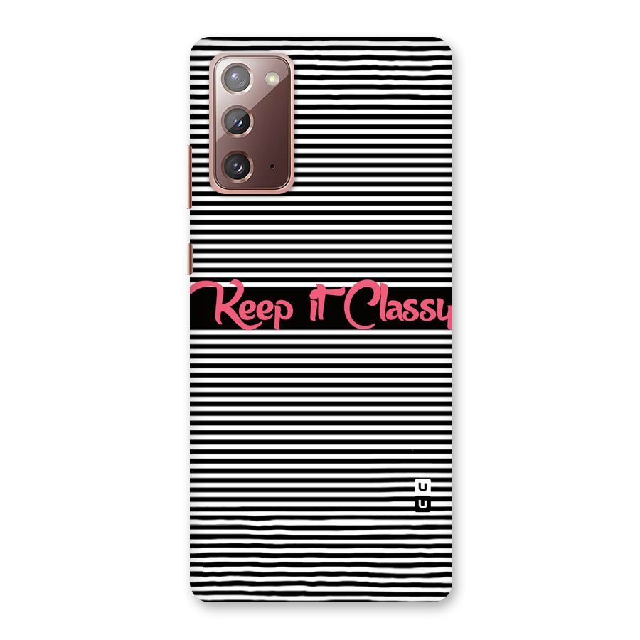 Keep It Classy Back Case for Galaxy Note 20